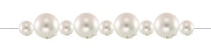 Perlenstrang mit abwechselnd kleiner und großer Perle
