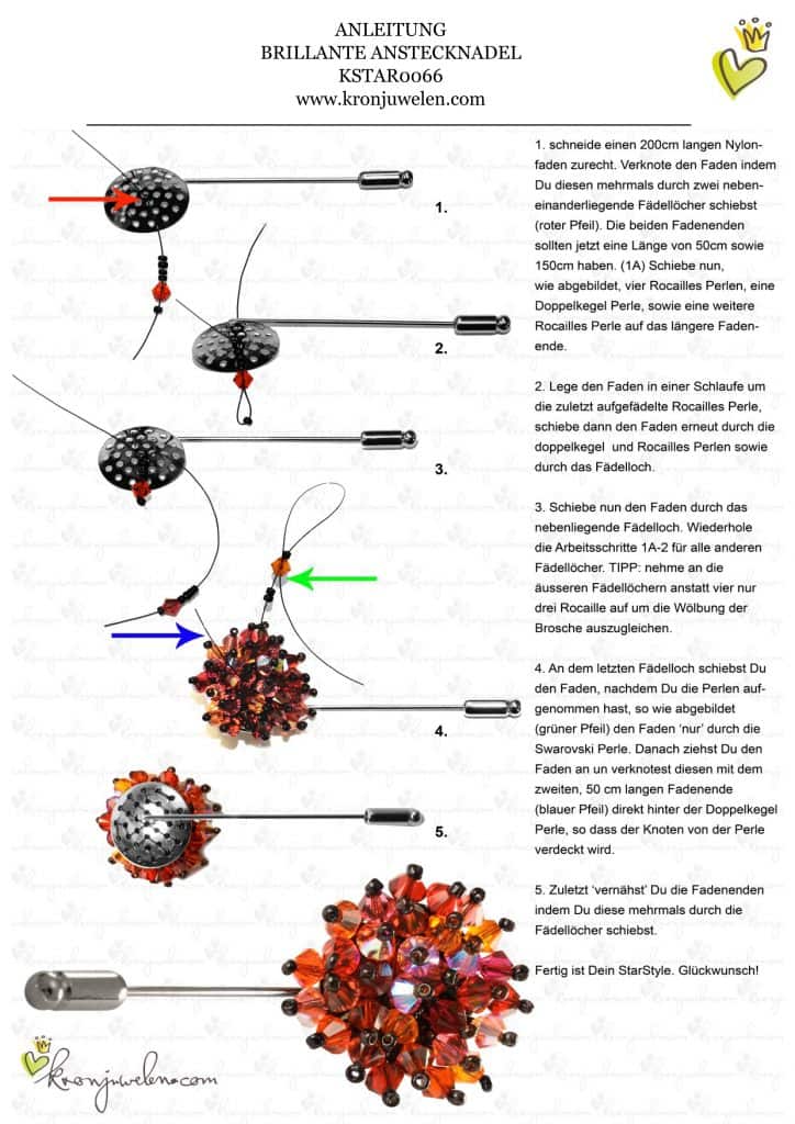 Anleitung Kate Middelton Brosche von kronjuwelen.com - Seite 2 von 2