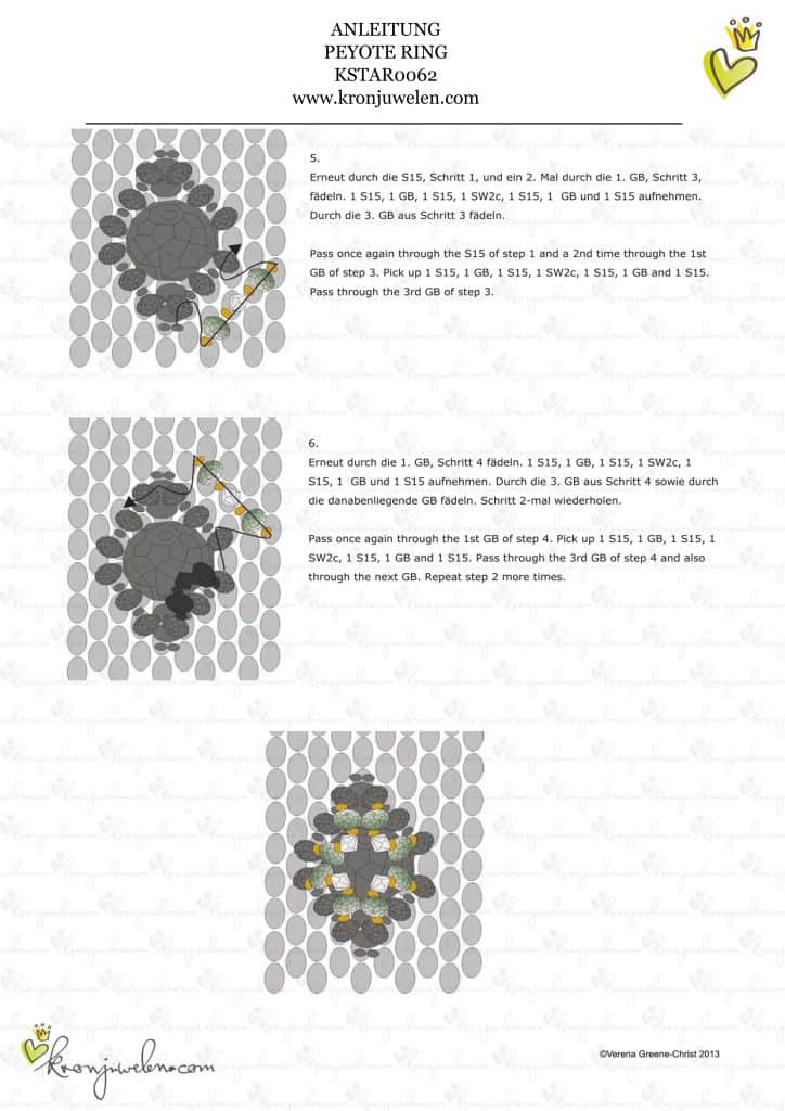 Anleitung Ring in Peyote Technik von kronjuwelen.com - Seite 4 von 6