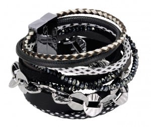 Black & White Armband Designset mit kostenloser Anleitung