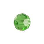 Glasschliffperle (10 Stück), rund, 4mm, grasgrün