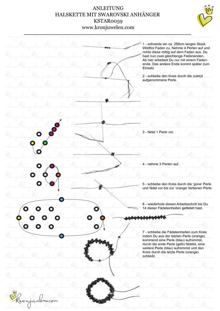 Anleitung Michelle Trachtenberg Peyote-Swarovskikette von kronjuwelen.com - Seite 2 von 6