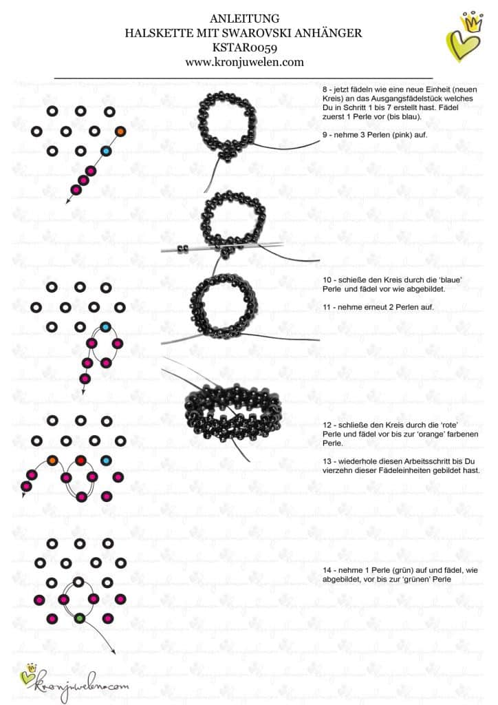 Anleitung Michelle Trachtenberg Peyote-Swarovskikette von kronjuwelen.com - Seite 3 von 6