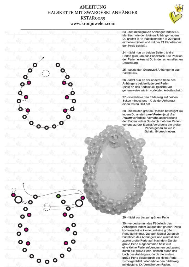 Anleitung Michelle Trachtenberg Peyote-Swarovskikette von kronjuwelen.com - Seite 5 von 6