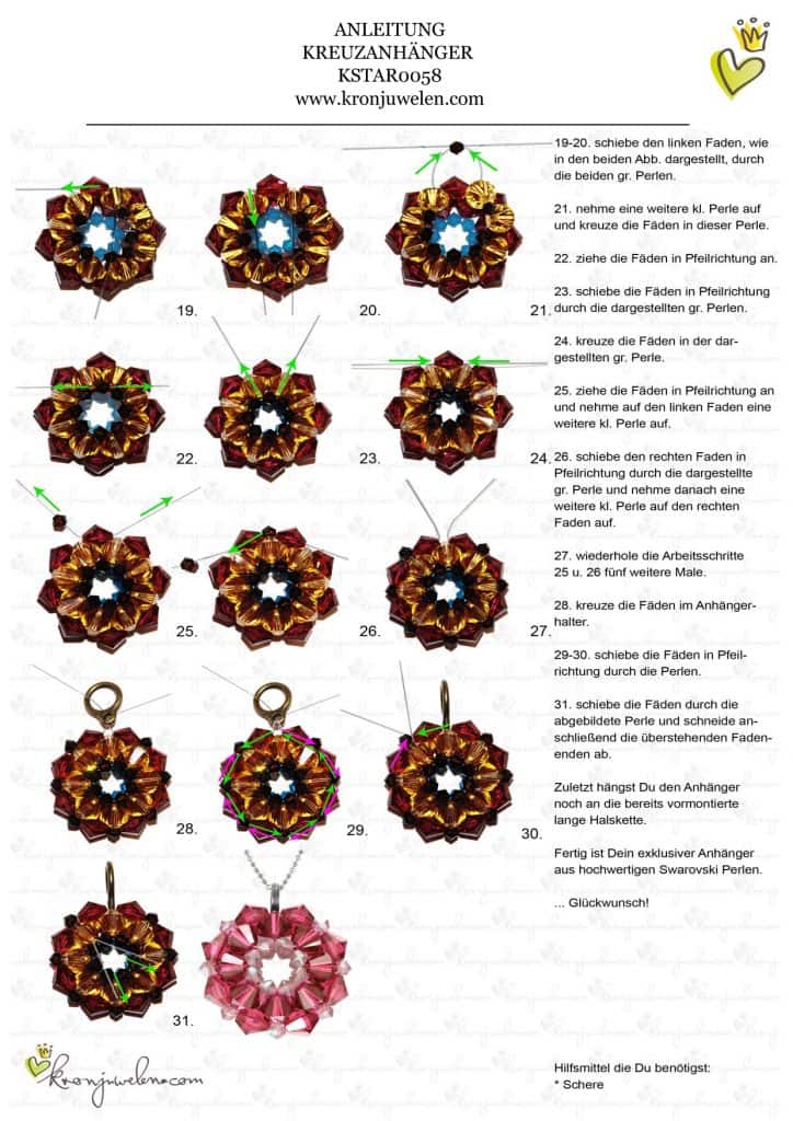 Anleitung Katie Melua Swarovski Amulett Anhänger von kronjuwelen.com - Seite 3 von 3